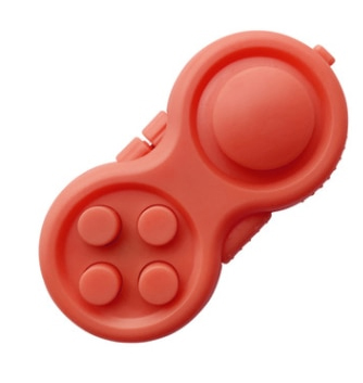 Red-Fidget-Pad-Controller-8-Features-for-Stress-Relief